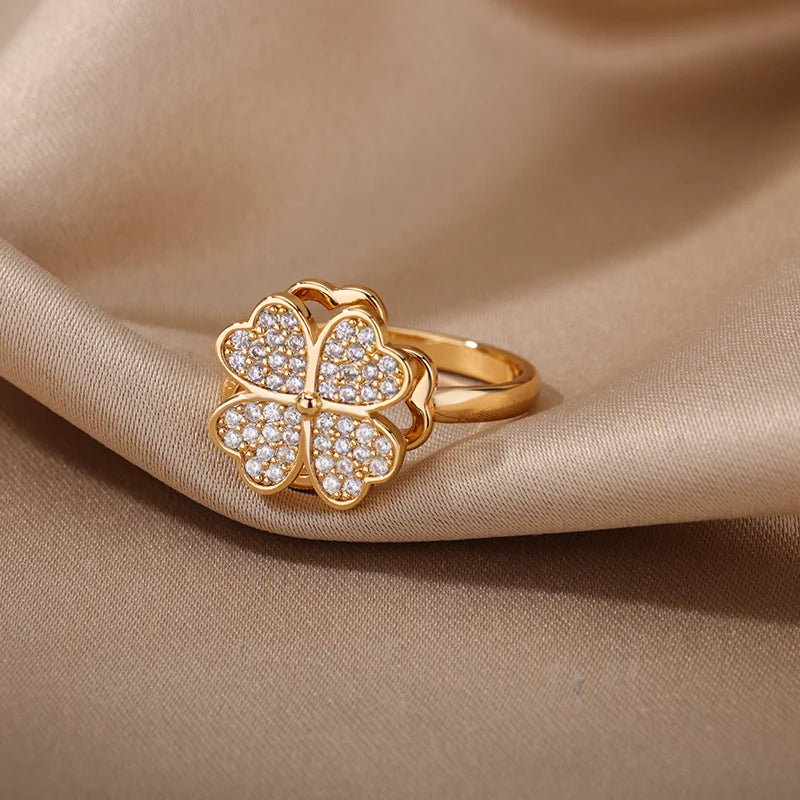 Anillo Trébol Vintage