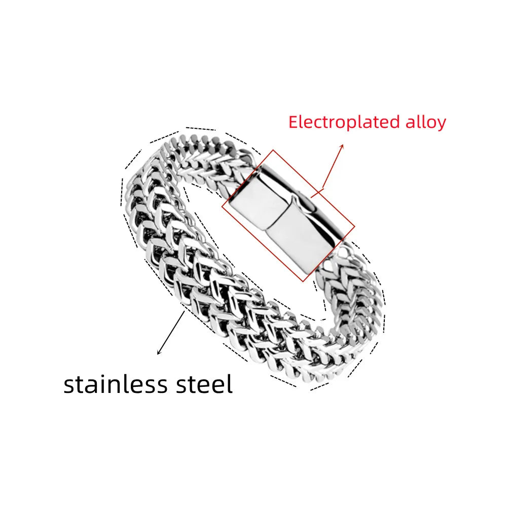 Pulsera Doble de Acero