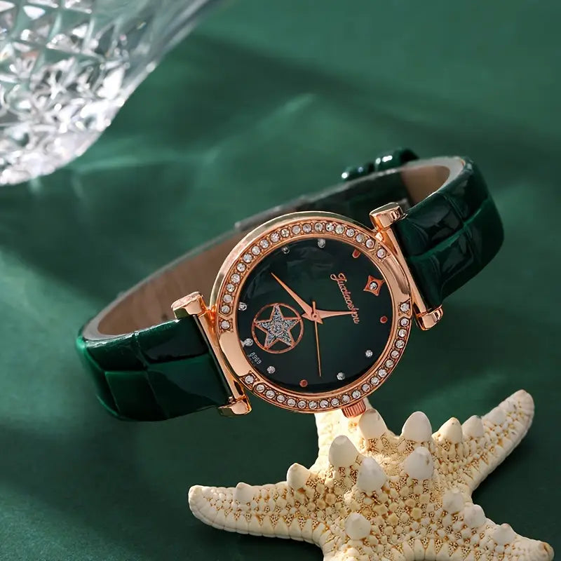 Set de Joyería Verdantra Timecourt | Oro