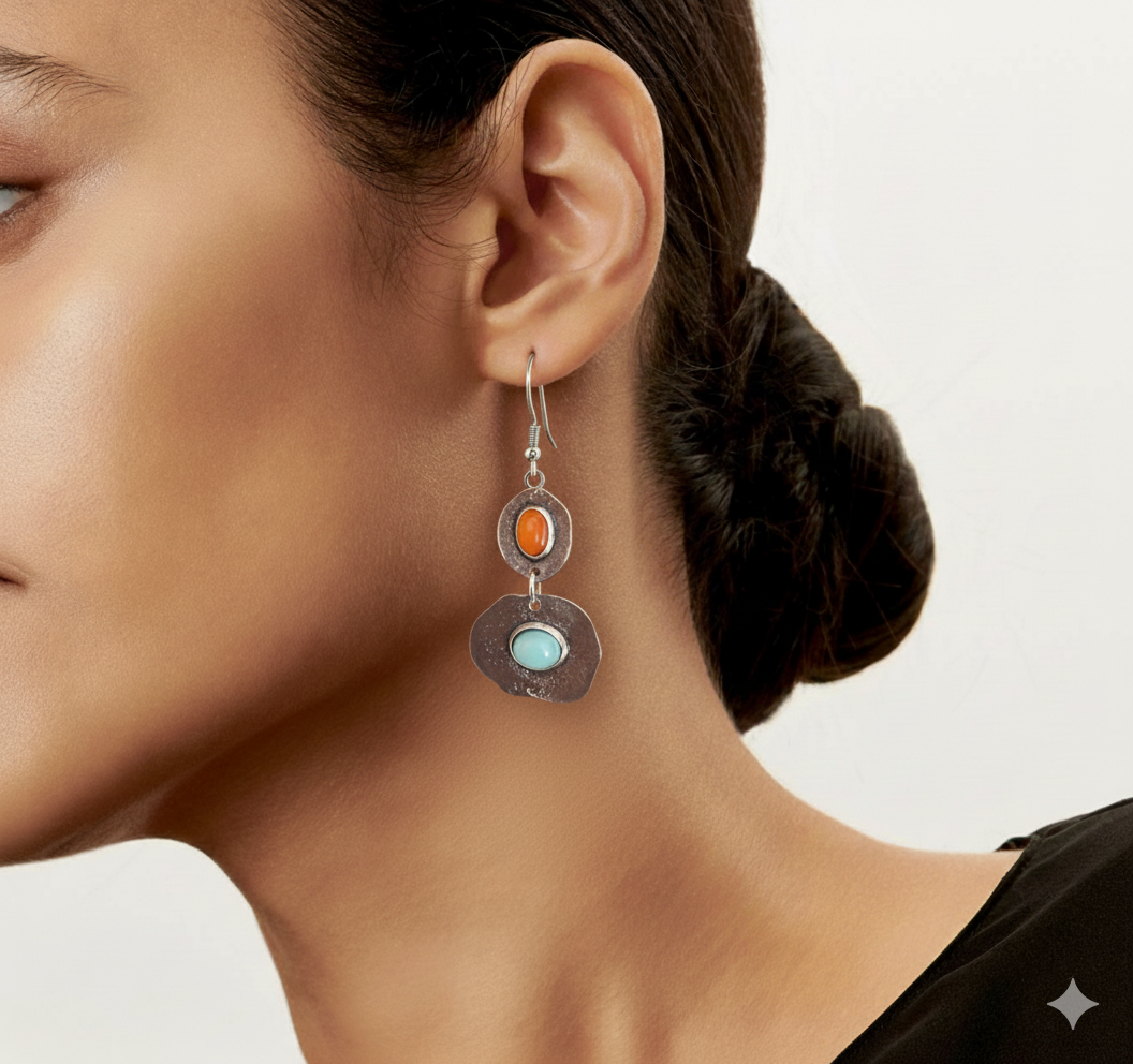 Pendientes Vintage Natura en Plata