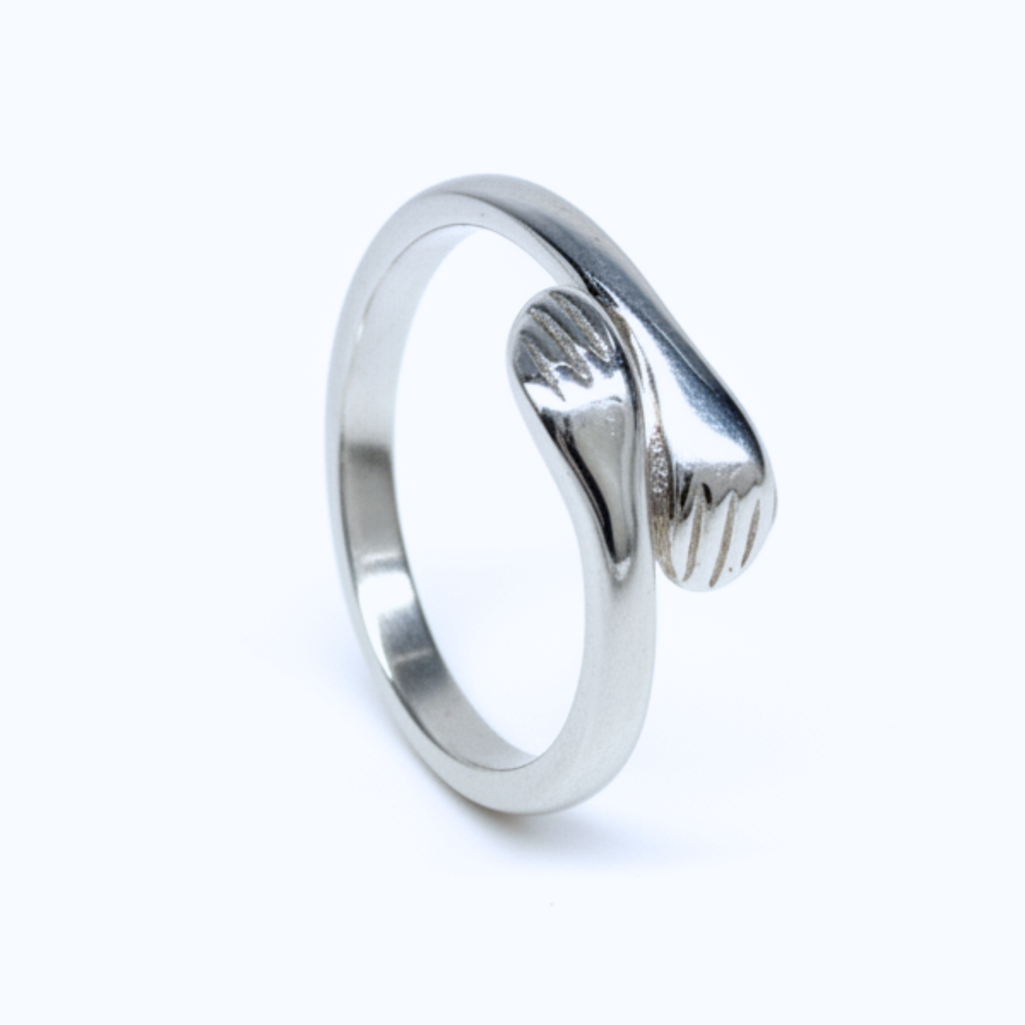 Anillo Abrazo Ajustable en Plata