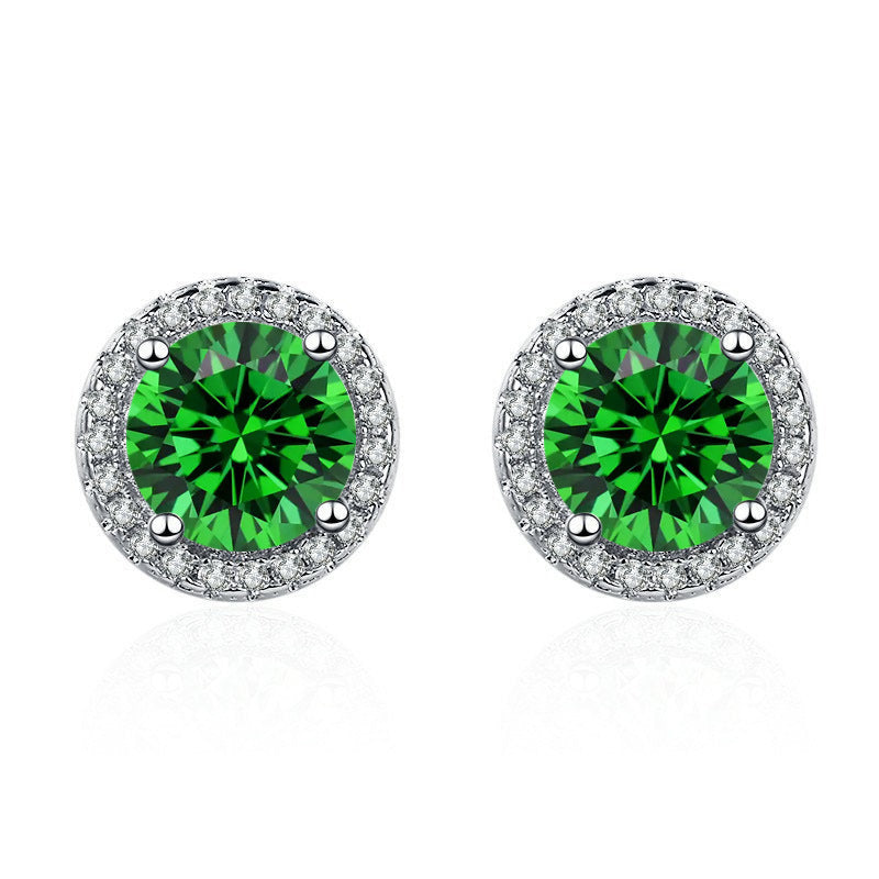 Aretes Lúcia Verdeal | Oro Blanco