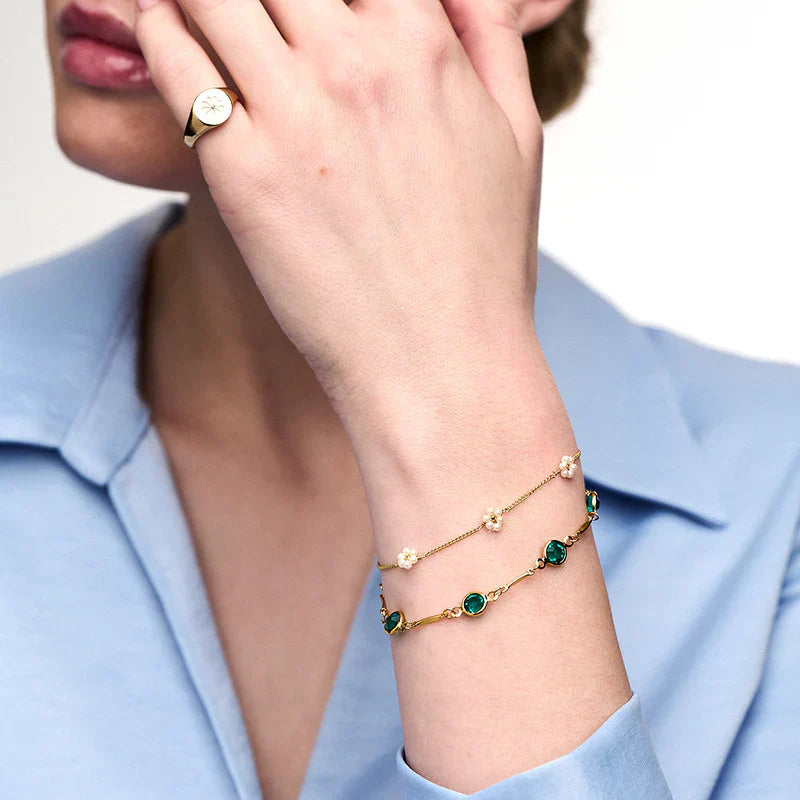 Pulsera de Cadena de Eslabones Emerald | Oro