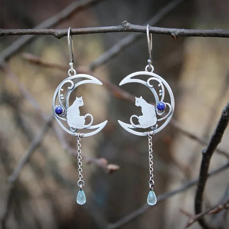 Pendientes de Gato Luz de Luna