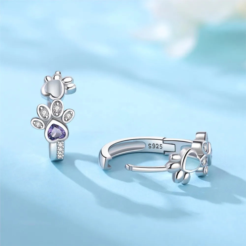 Pendientes de Pata en Plata de Ley 925