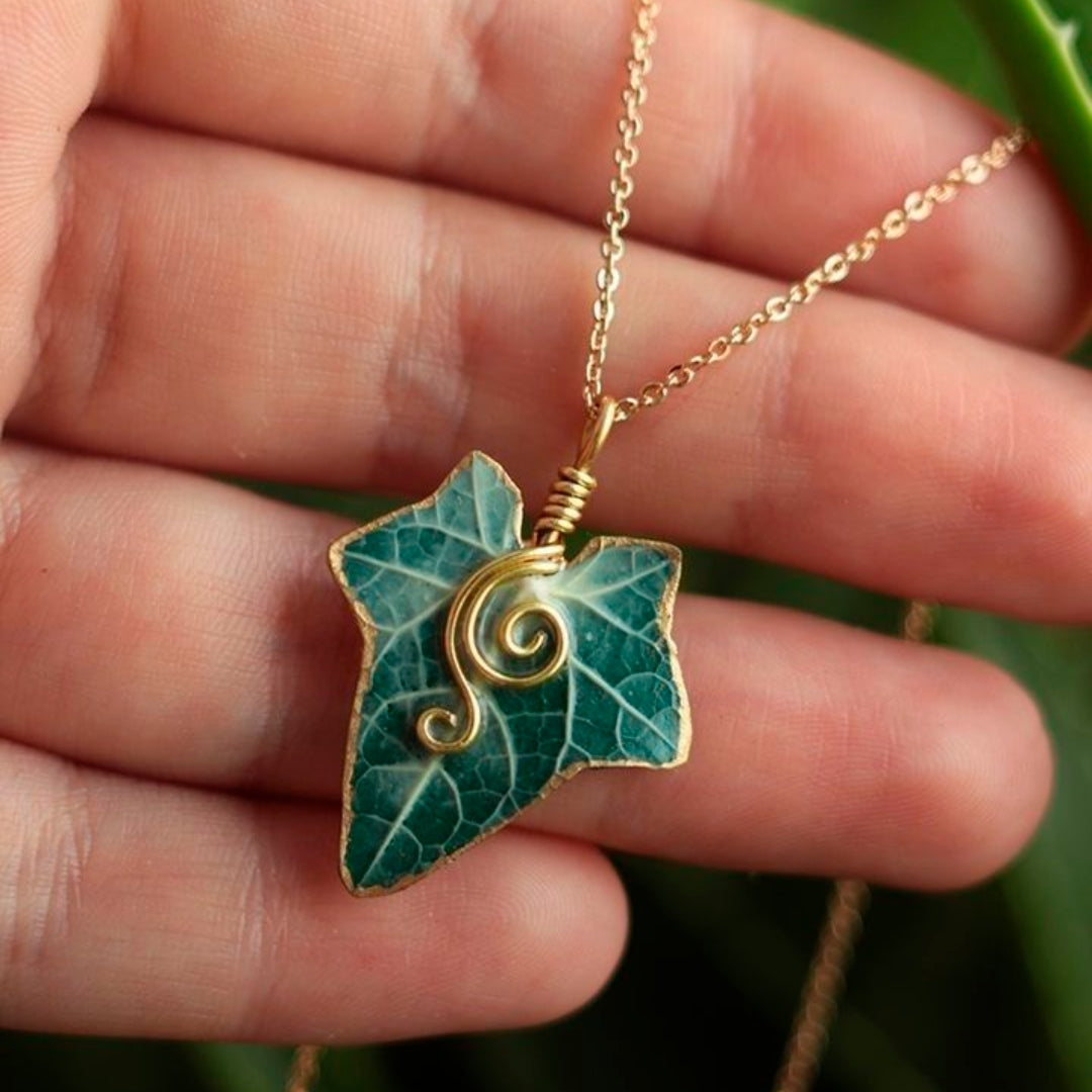 Collar de Hoja Verde Naturaleza