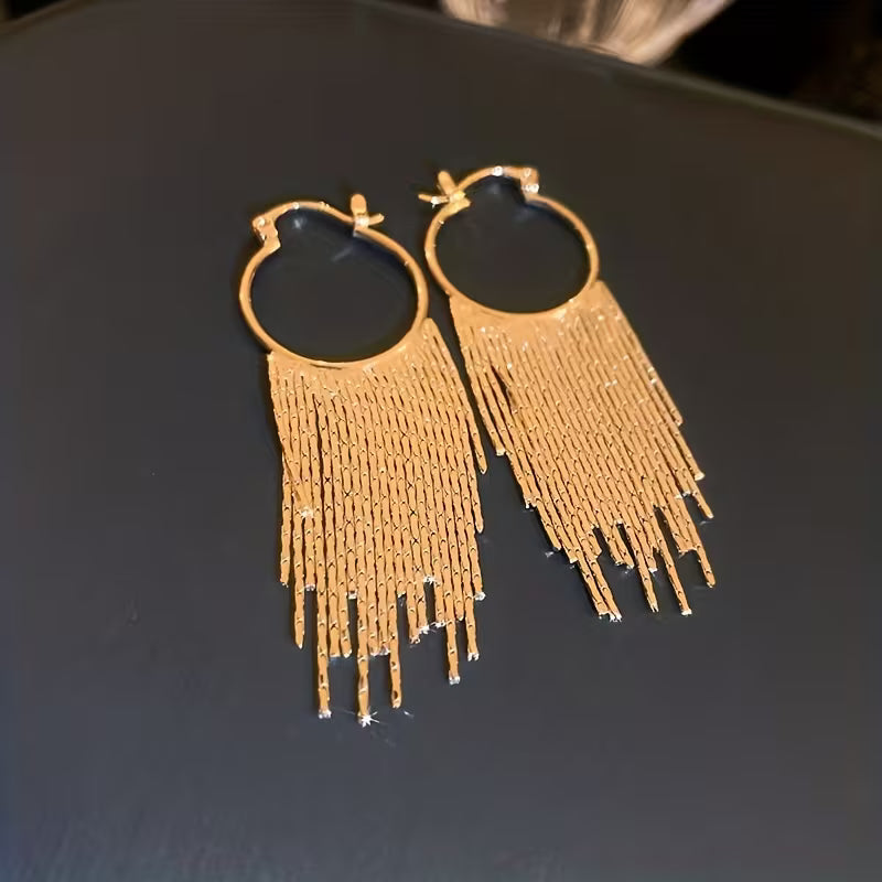 Pendientes con Borla y Cadena