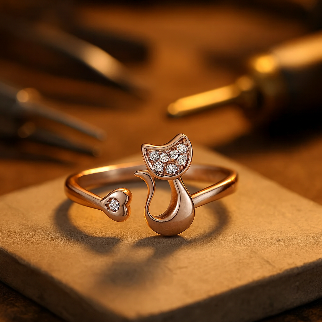 Anillo Abierto de Gato Lindo