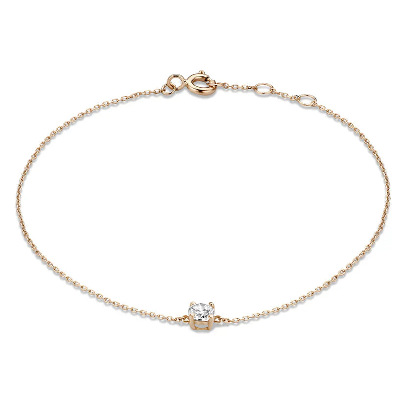 Pulsera de Piedra de Moisanita Cléa | Oro