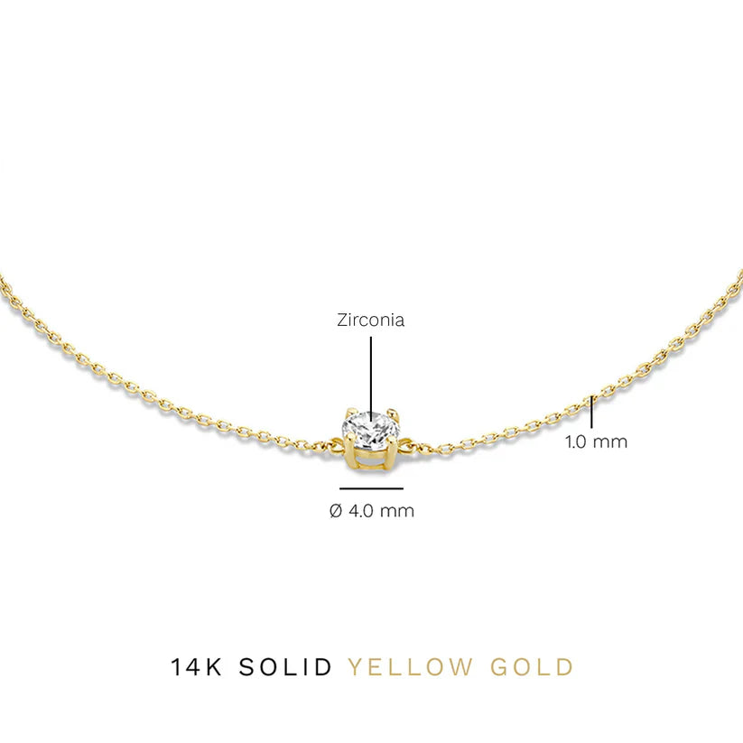 Pulsera de Piedra de Moisanita Cléa | Oro