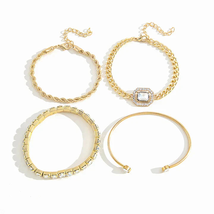 Set de Pulseras Domitia Calvina | Oro