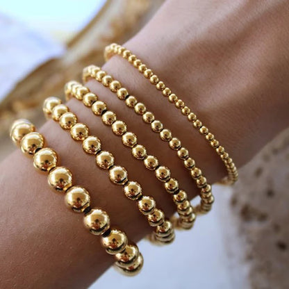 Pulsera Vintage de Bolitas de Acero