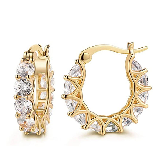 Pendientes Zirconia Vintage