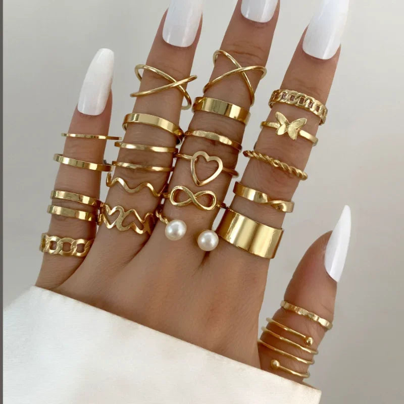 Set Anillos Boho