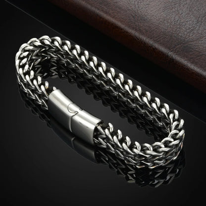 Pulsera Doble de Acero