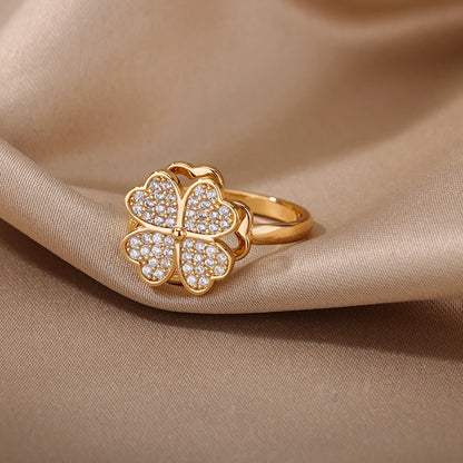 Anillo Trébol Vintage