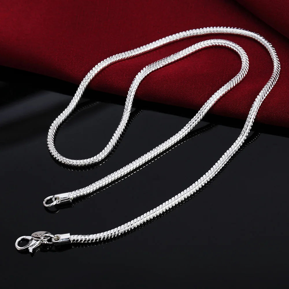 Cadena Serpentina Plata 925