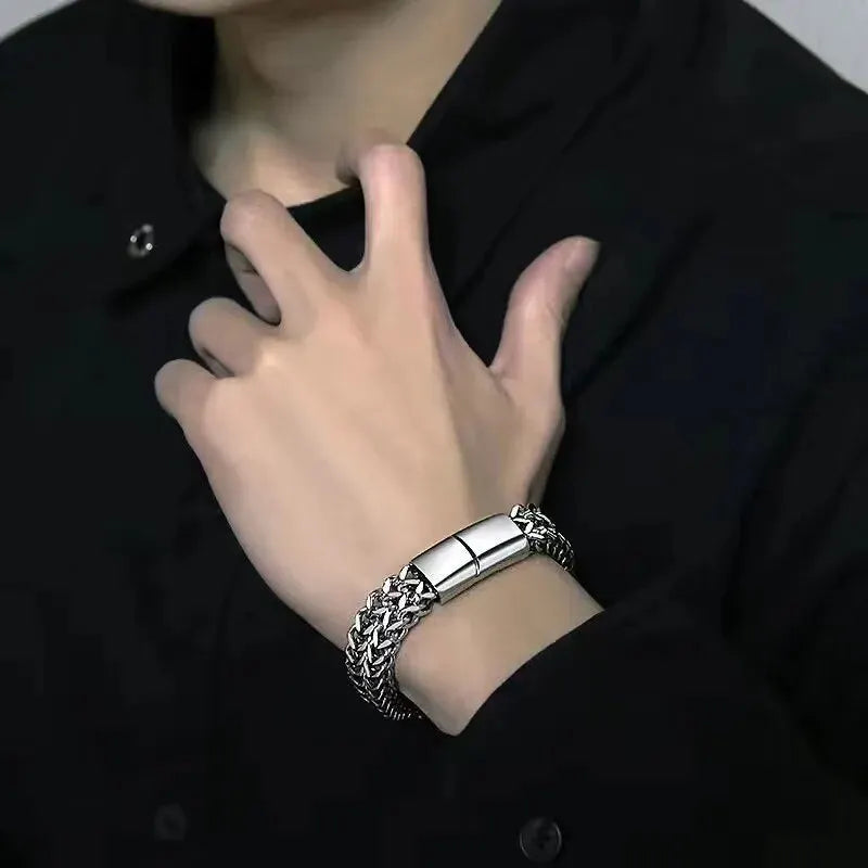 Pulsera Doble de Acero