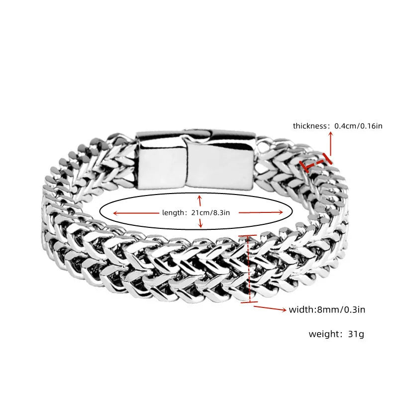 Pulsera Doble de Acero