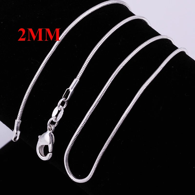 Cadena Serpentina Plata 925
