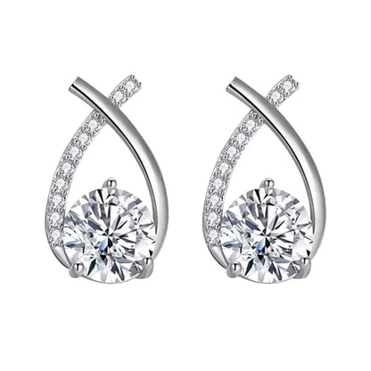 Pendientes Cruz Cristal