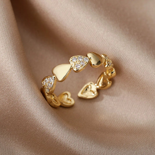 Anillo Corazón Geométrico