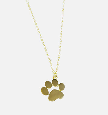 Collar Bañado en Oro con Dije de Pata