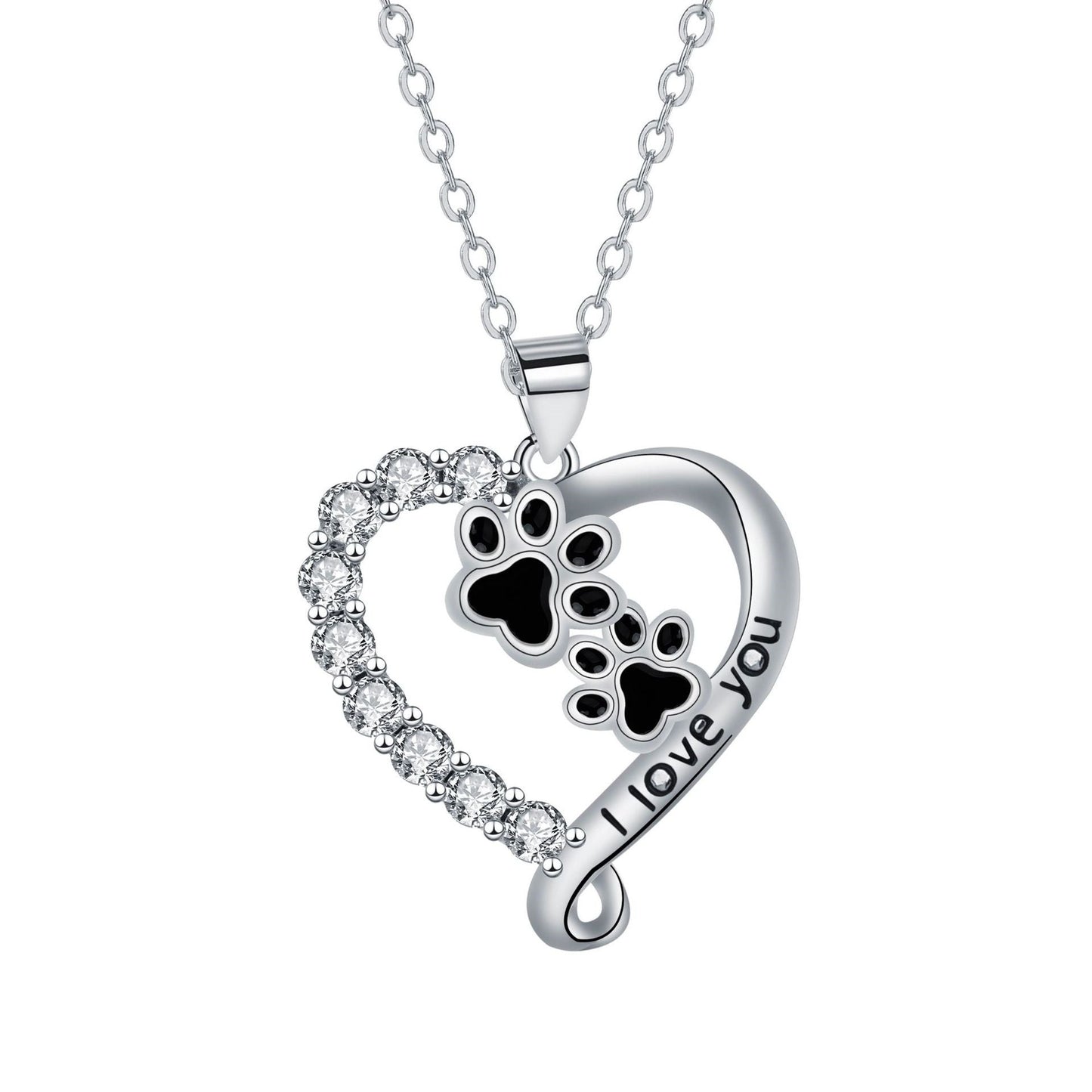 Collar de Pata en Forma de Corazón