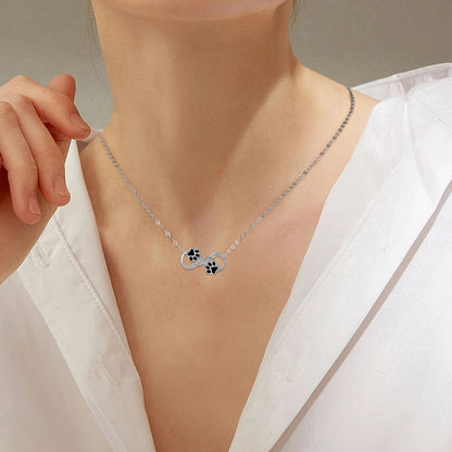 Collar de Símbolo Infinito con Zirconia