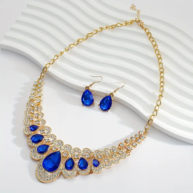 Set de joyería Maevina Zafiros | Oro