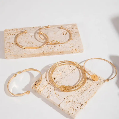 Set de Pulseras Elegancia con Nudos | Oro