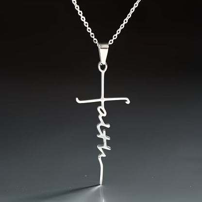 Collar colgante Cruz elegante