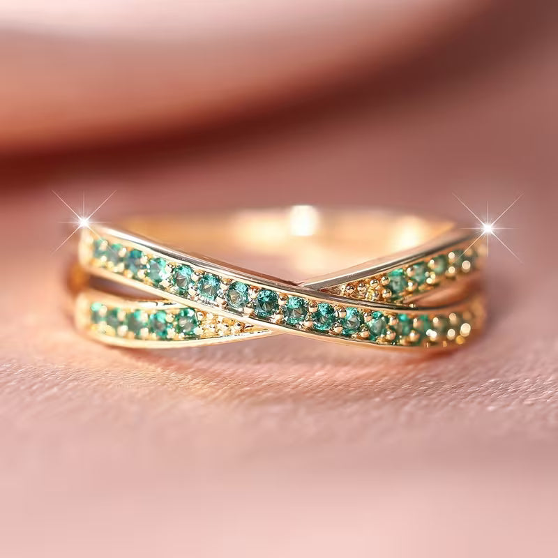 Anillo Emerald Flow | Oro