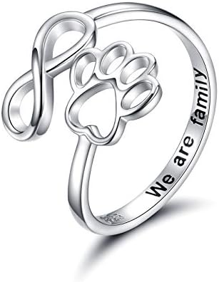 Anillo de Pata y Corazón Hecho a Mano