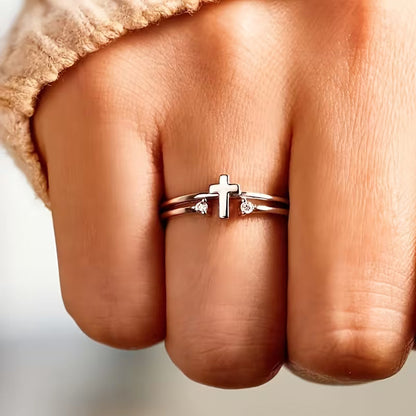 Anillo elegante de zirconia cúbica