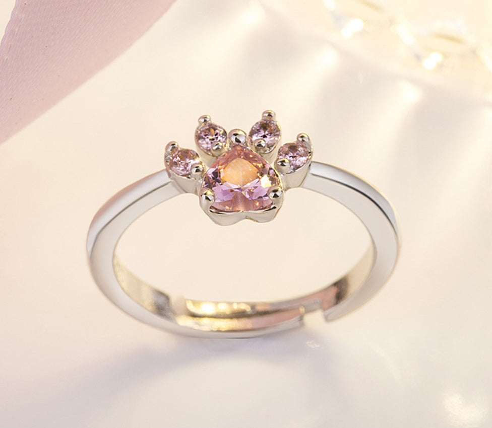 Set de Joyería de Pata en Oro Rosa