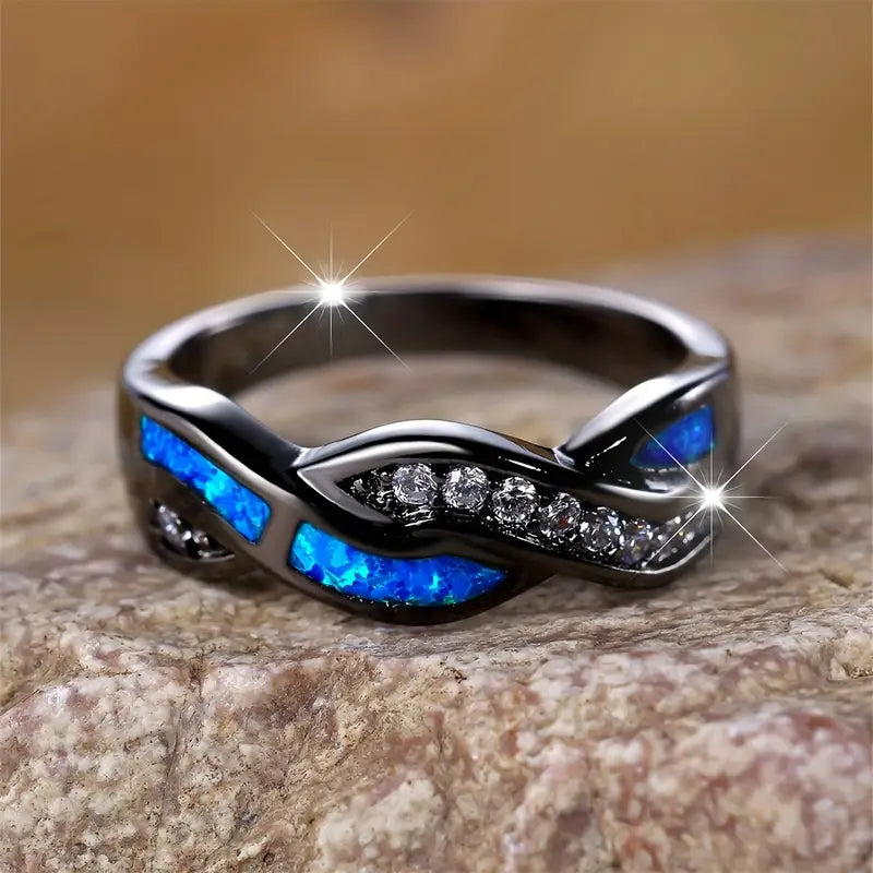 Anillo Thessia Lunebray | Oro Blanco