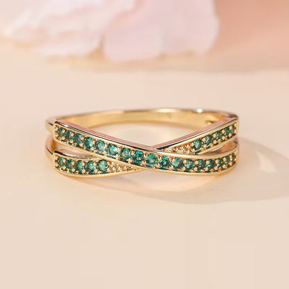 Anillo Emerald Flow | Oro