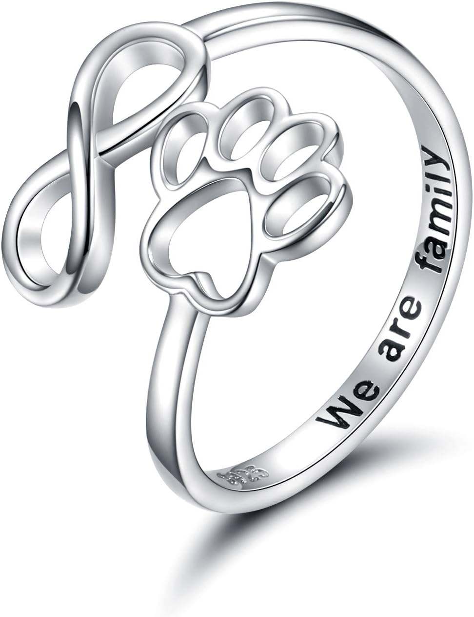Anillo de Pata y Corazón Hecho a Mano