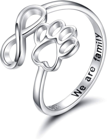Anillo de Pata y Corazón Hecho a Mano
