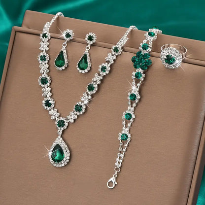 Set de Joyería Adriana Lysandre | Oro Blanco