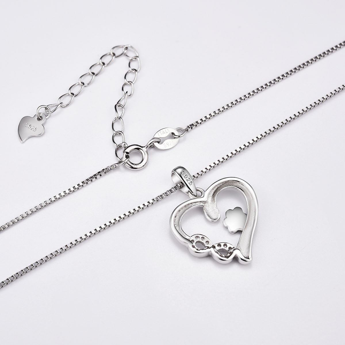 Collar de Pata y Corazón con Dije Infinito
