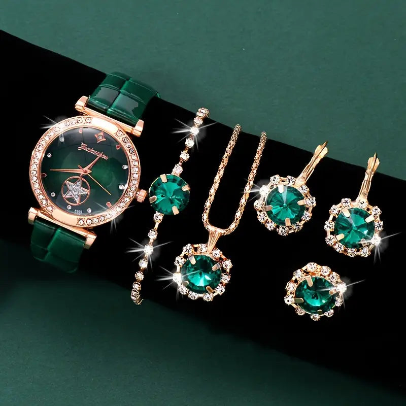 Set de Joyería Verdantra Timecourt | Oro