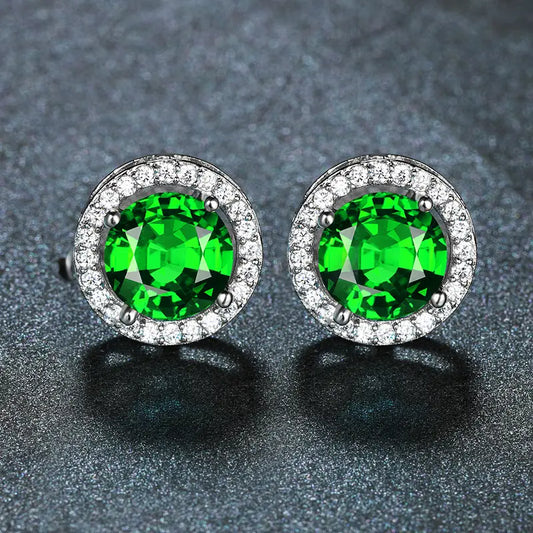 Aretes Lúcia Verdeal | Oro Blanco