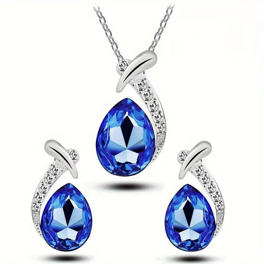 Set de joyería Elegancia Clásica de Sirena | Oro Blanco