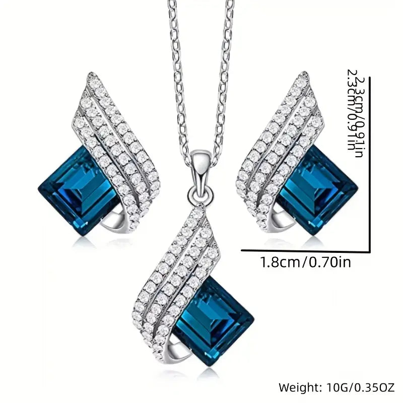Set de joyería Brienne Solazure | Oro Blanco