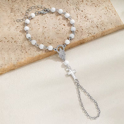 Brazalete rosario Cruz gótico