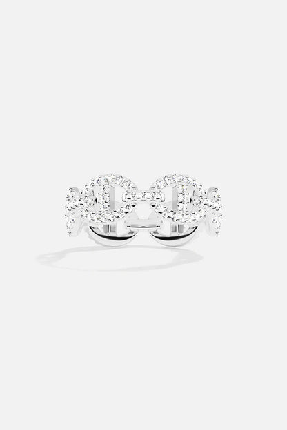 Anillo Isla Marina | Oro Blanco