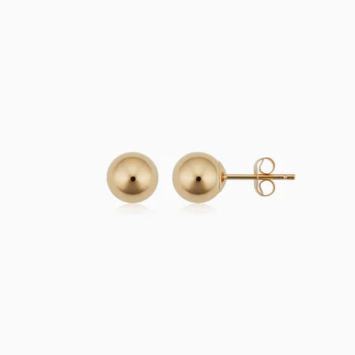 Aretes Stud Have a ball | Oro Blanco