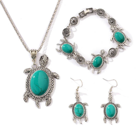Set de Joyería de Tortuga Turquesa